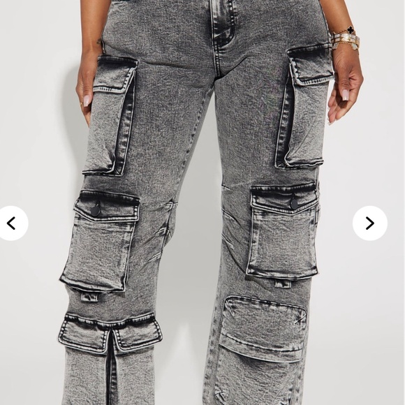 Fashion Nova Size 15 Acid Wash Grey - Picture 1 of 4